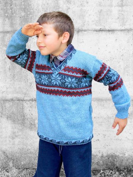 Michele kids alpaca pullover jacquard