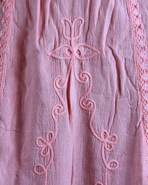 Cord detail summer cotton dresses Pima cotton