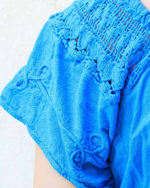 Processing summer cotton dresses Pima cotton