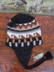 cappello alpaca antracite new etnico