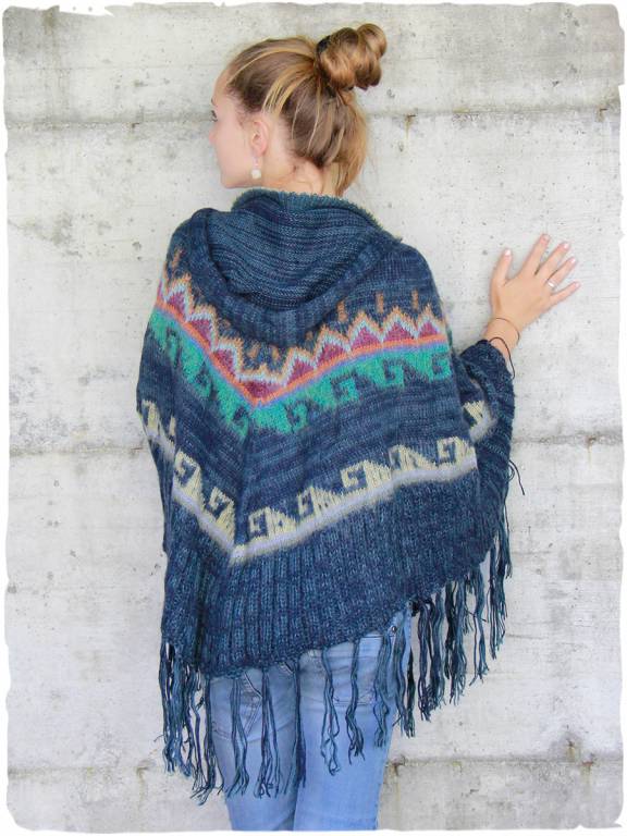 Etno Alpaca Poncho - UNISEX