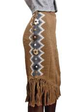 jupe en alpaga camel apache