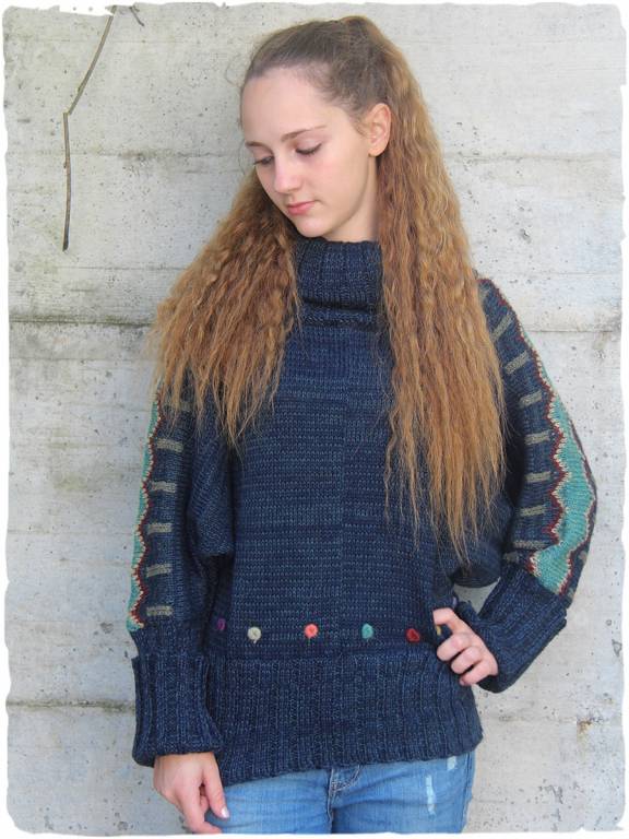 Pippi alpaca jumper-poncho