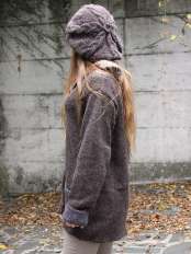 manteau femme d alpaga brun soledad