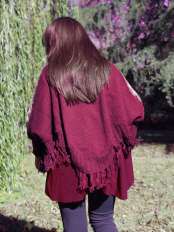 alpaca poncho new triangolo