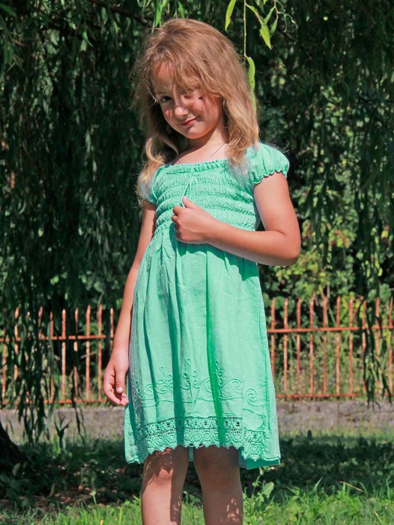 Gabriella baby dress Ethnic cotton baby dresses La Mamita