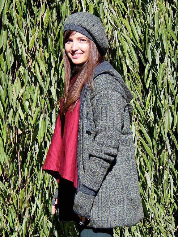 Knit alpaca coat Caleb - UNISEX