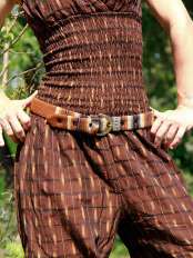 cinture artigianali salopette hippy luana