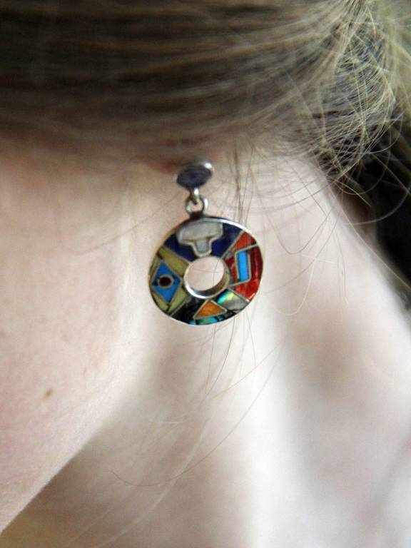 Peruvian earrings Cusco
