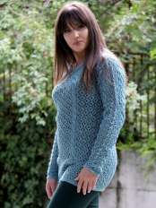 pullover lana celeste safira