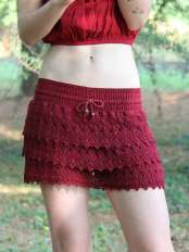 rote ethnische shorts peru