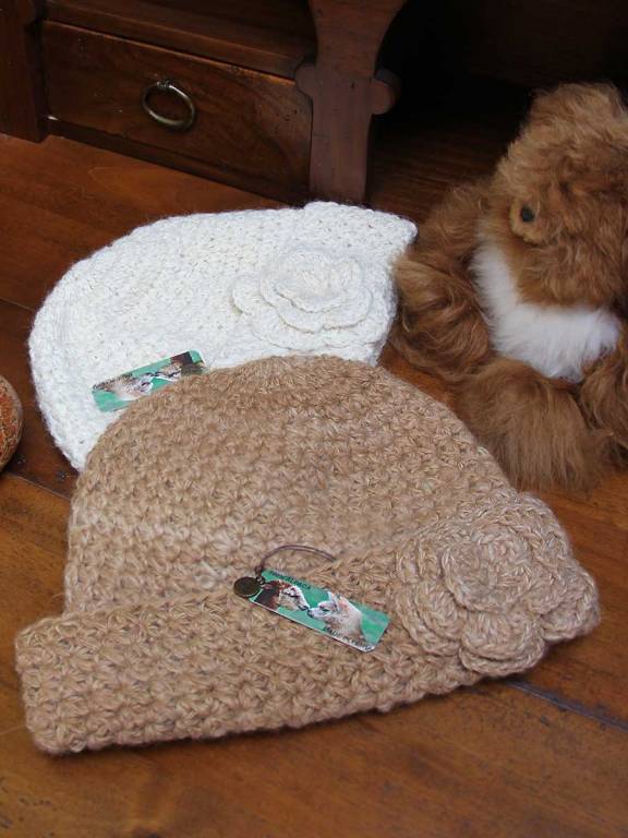Women's crochet alpaca hat Maria