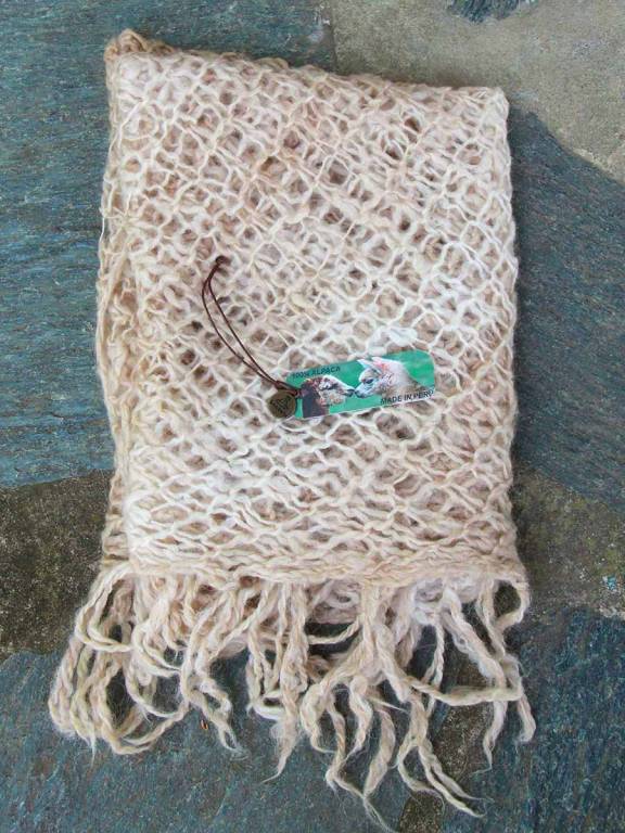 Handmade alpaca scarf Milonga