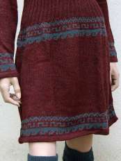 red alpaca dress joline
