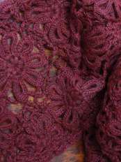 crochet wrap red sweater eleonora