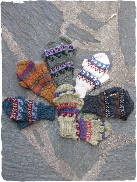 Junior Ski alpaca mitten-glove