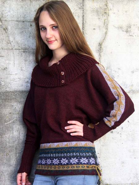 New Peru alpaca jumper-poncho