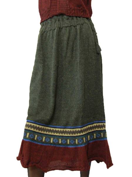 New Folk alpaca wool knit skirt