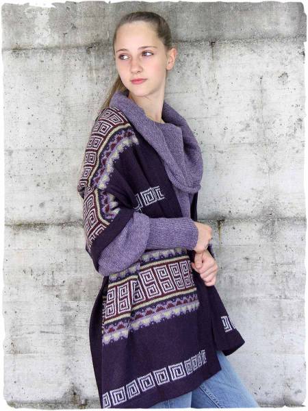 Puno alpaca wool shawl