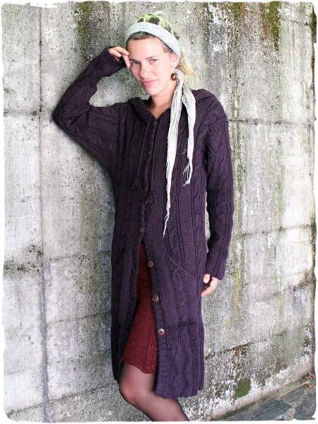 Dalia alpaca knit coat