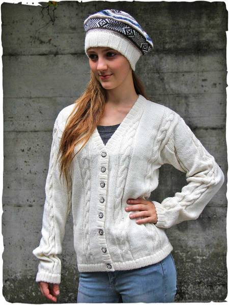 Sabina women's alpaca cardigan