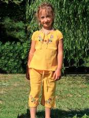 camicetta bambina pantaloni cotone bambina sheila