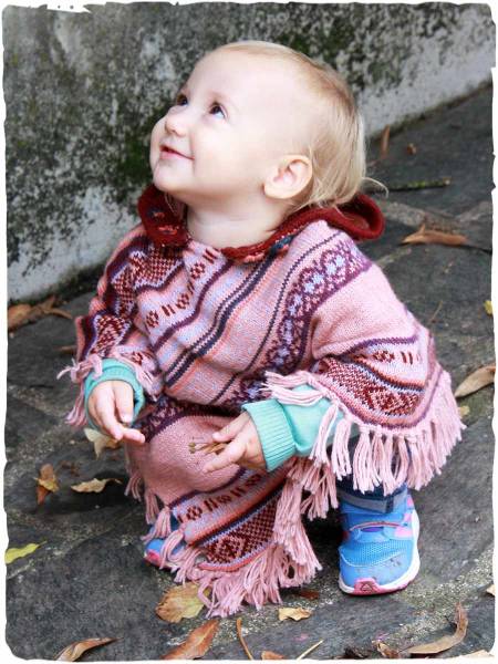 Ghita hooded alpaca poncho