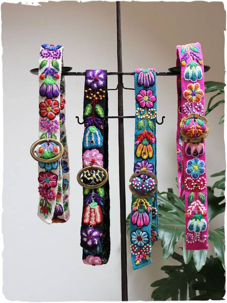 Embroidered belts