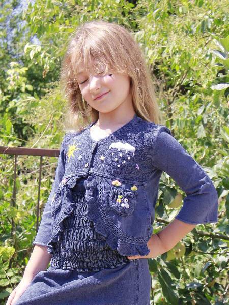 Summer baby cardigan Anna