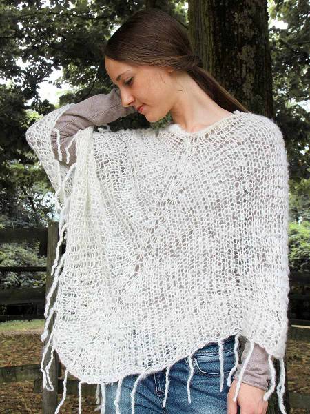 Alpaca poncho womens RUSTICO