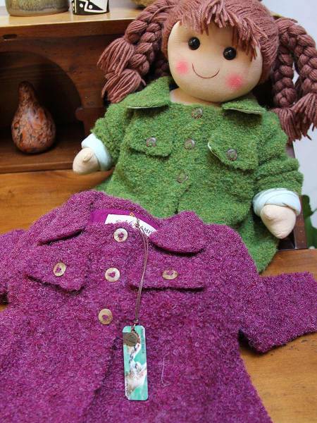 Baby girl alpaca wool coat Martina