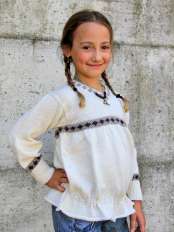 pullover bimba lana alba