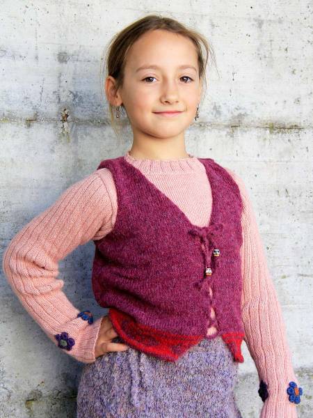 Child's alpaca wool vest Anna