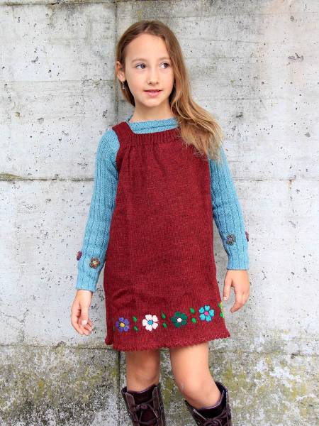 Alpaca wool baby-girl dress Milly