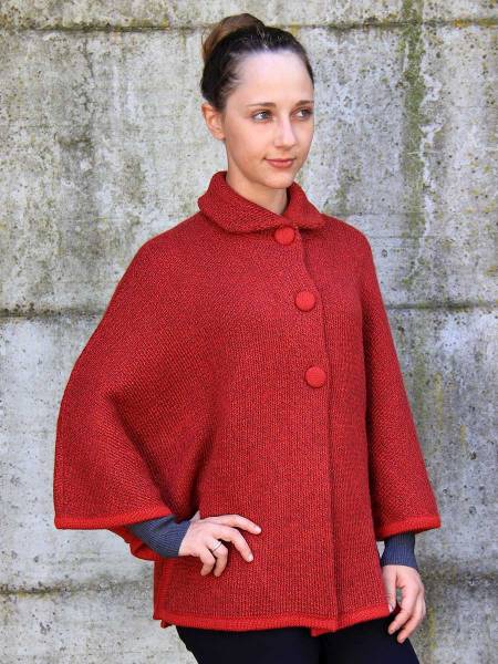 Ladies capes in alpaca wool Marge