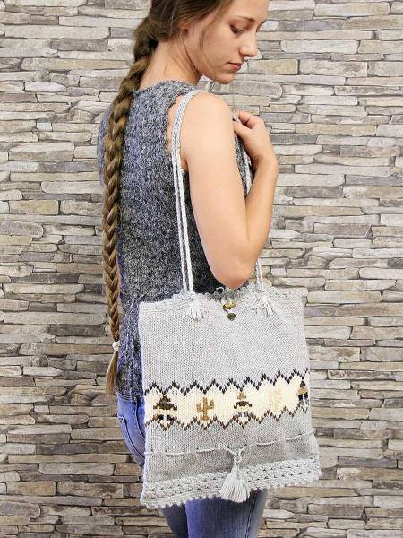 Boho alpaca bag Diana
