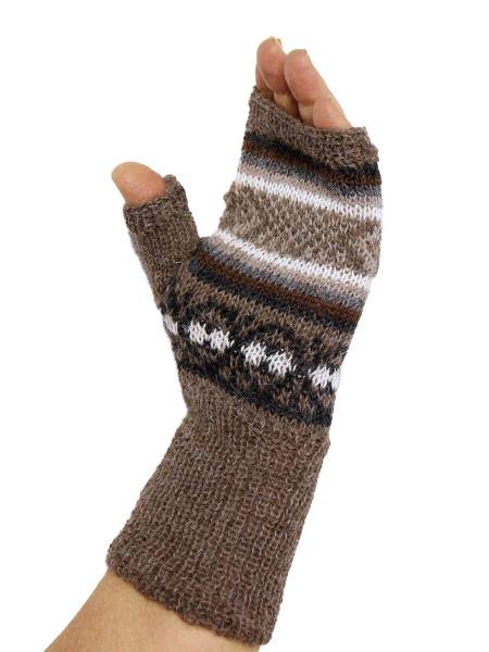 Silia fingerless alpaca gloves