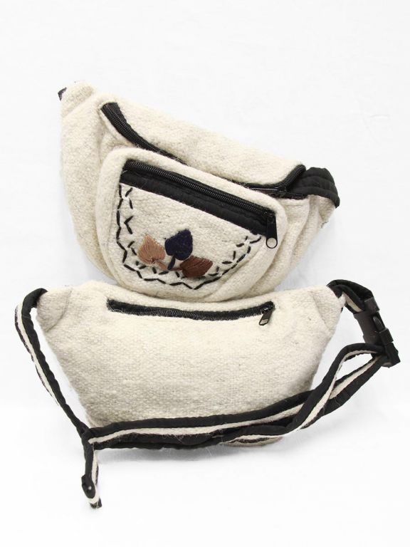 Embroidered ethnic belt bag Ethnic bum bag La Mamita