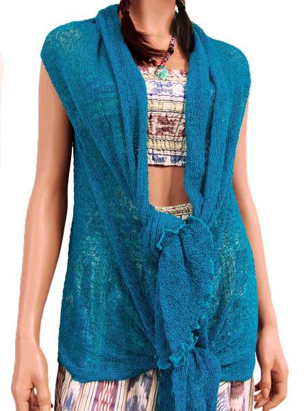Sleeveless gilet long Shira
