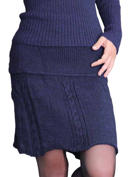 Giuno alpaca wool mini skirt