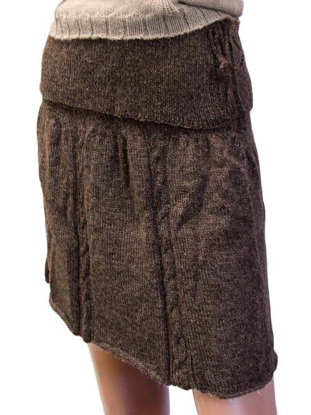 New Samanta alpaca knit skirt and poncho