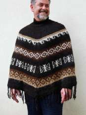 Alpaka-Poncho Ande.