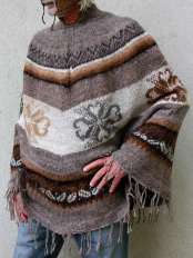 Alpaka Strickponcho Bolivia 284.