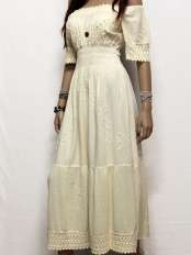 Abito lungo country chic donna.