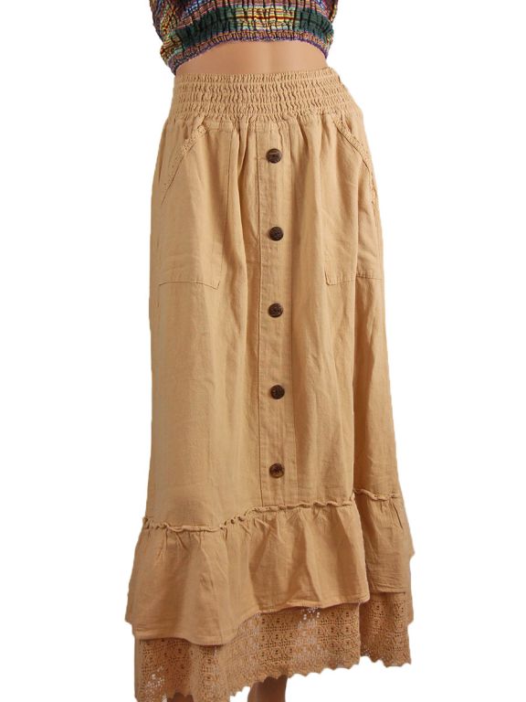 Bohemian Long Skirt Selly, Summer long skirt