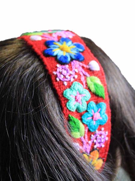 Headband handmade Flory