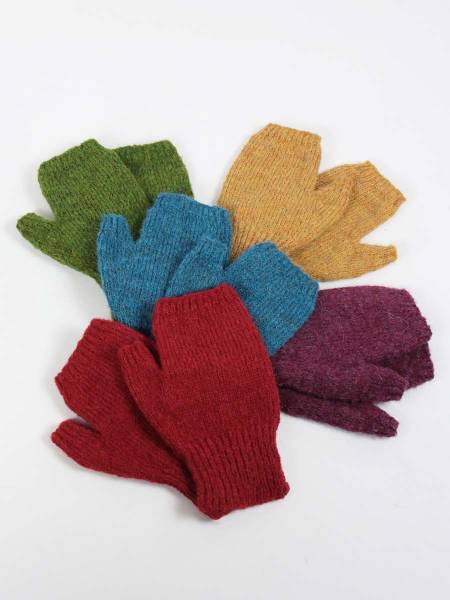 Wool fingerless gloves Gaia