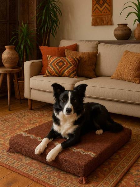 Dog cushion in alpaca wool Pluto