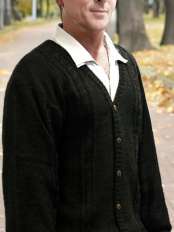 Patrick alpaca mens cardigan.