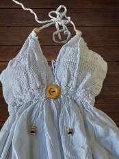 White summer midi dress.